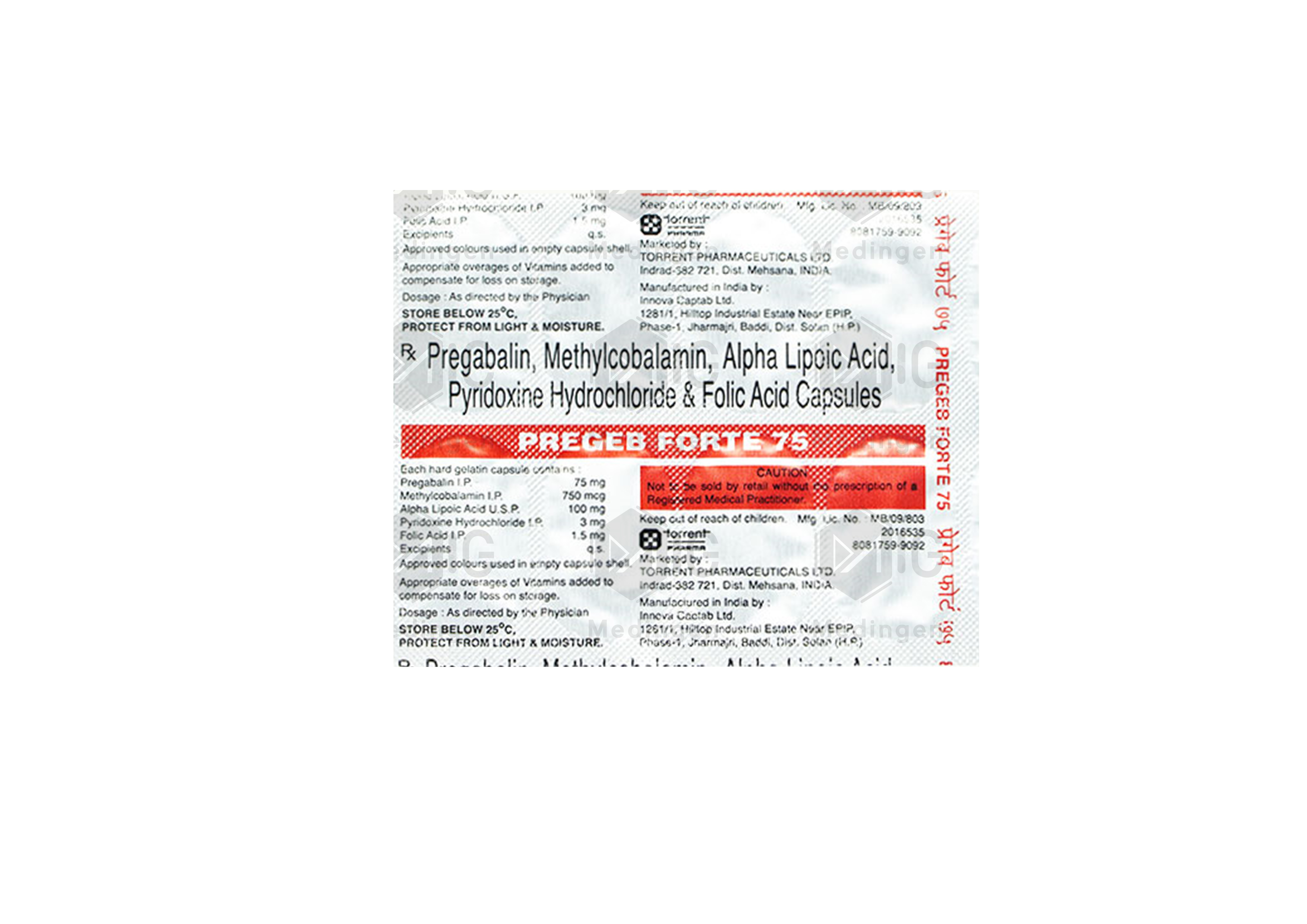 PREGEB FORTE 75MG